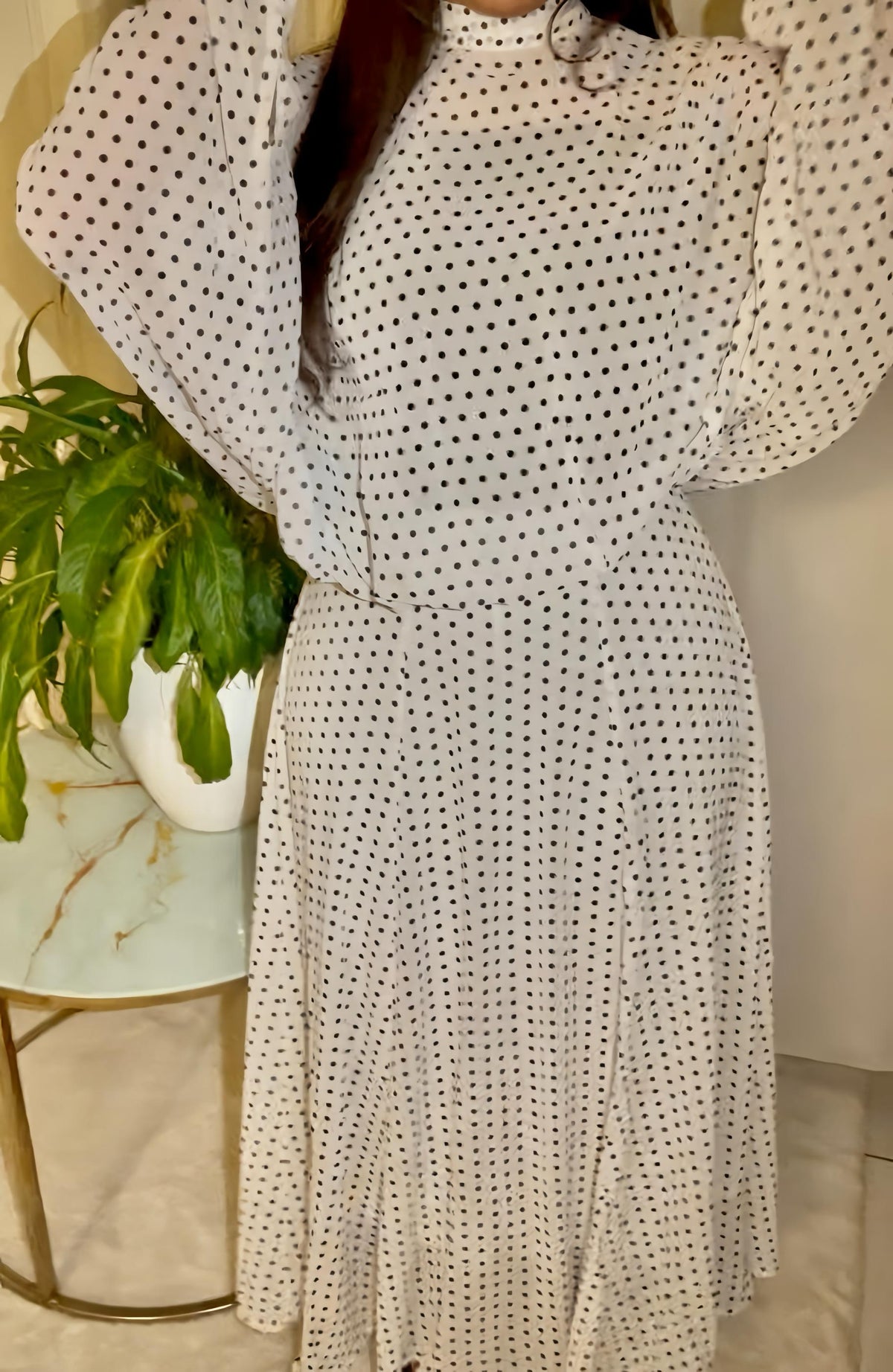 Ensemble à Pois — Blanc