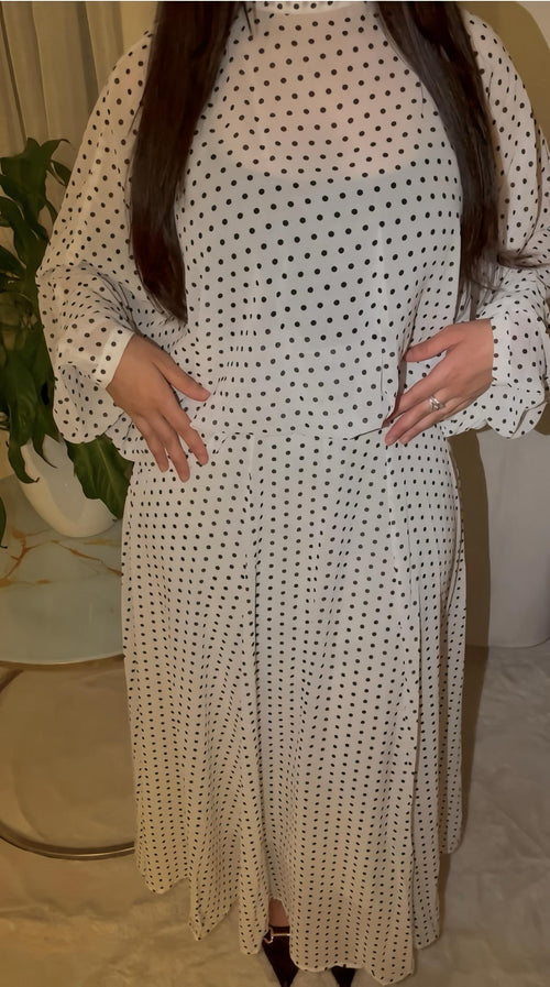 Ensemble à Pois — Blanc