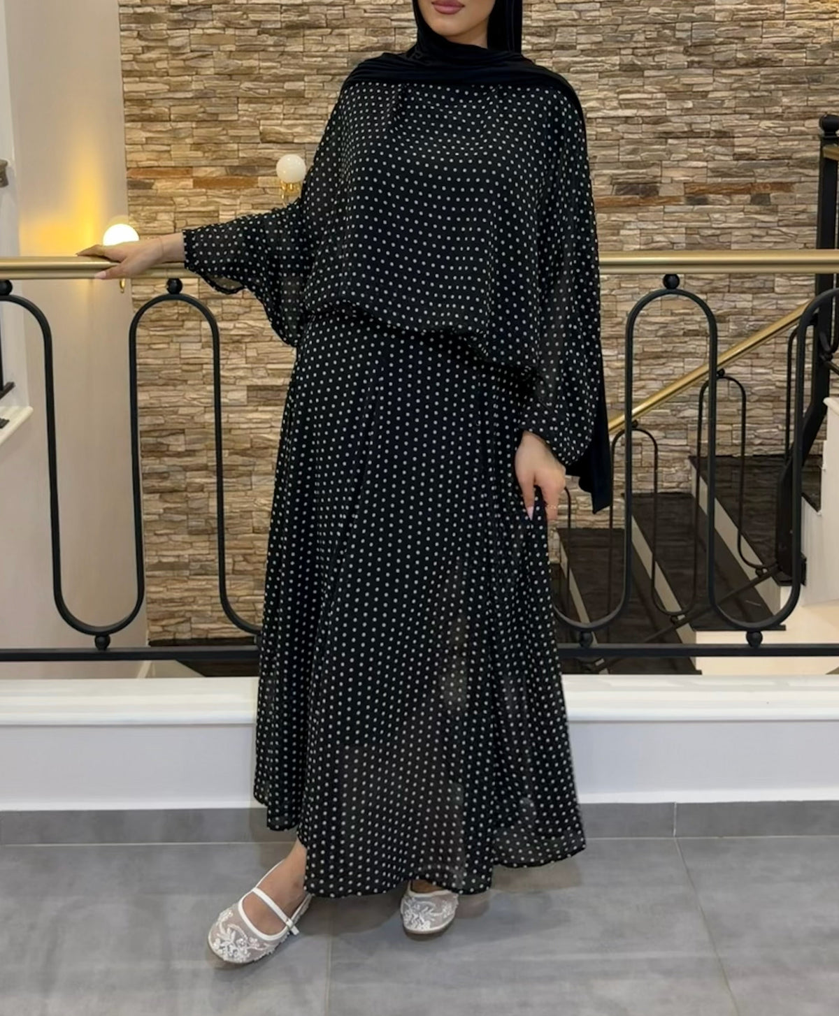 Ensemble à Pois — Noir